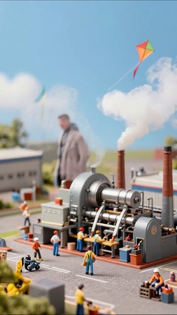 Завод в миниатюре: работа и отдых #производство #миниатюры #работа