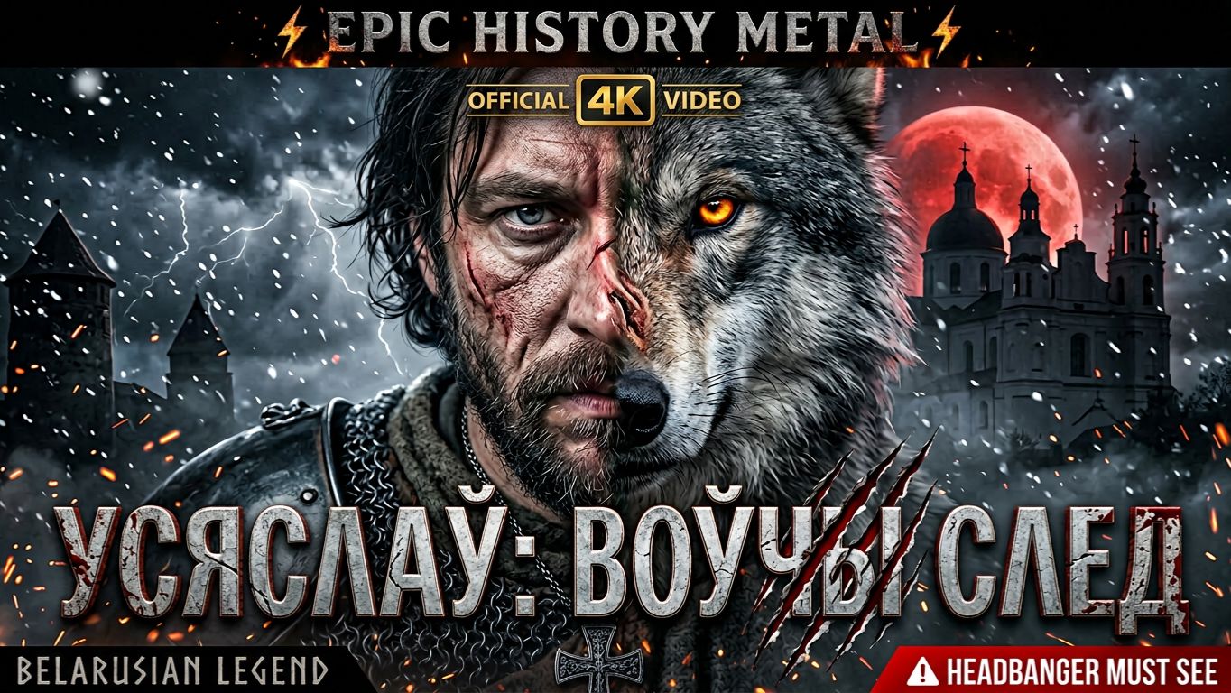 УСЯСЛАЎ: ВОЎЧЫ СЛЕД — Эпичный фолк-метал клип | Легенда князя Всеслава 2026