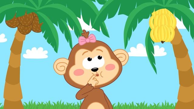 КОКОСЫ БАНАНЫ 🍌 Котенок Котэ 🐈 Веселая песенка мультик для малышей про обезьянку