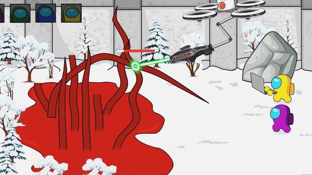 Амогусы против Суперсемейки Спрунки и БРЕЙНРОТ монстров, анимация