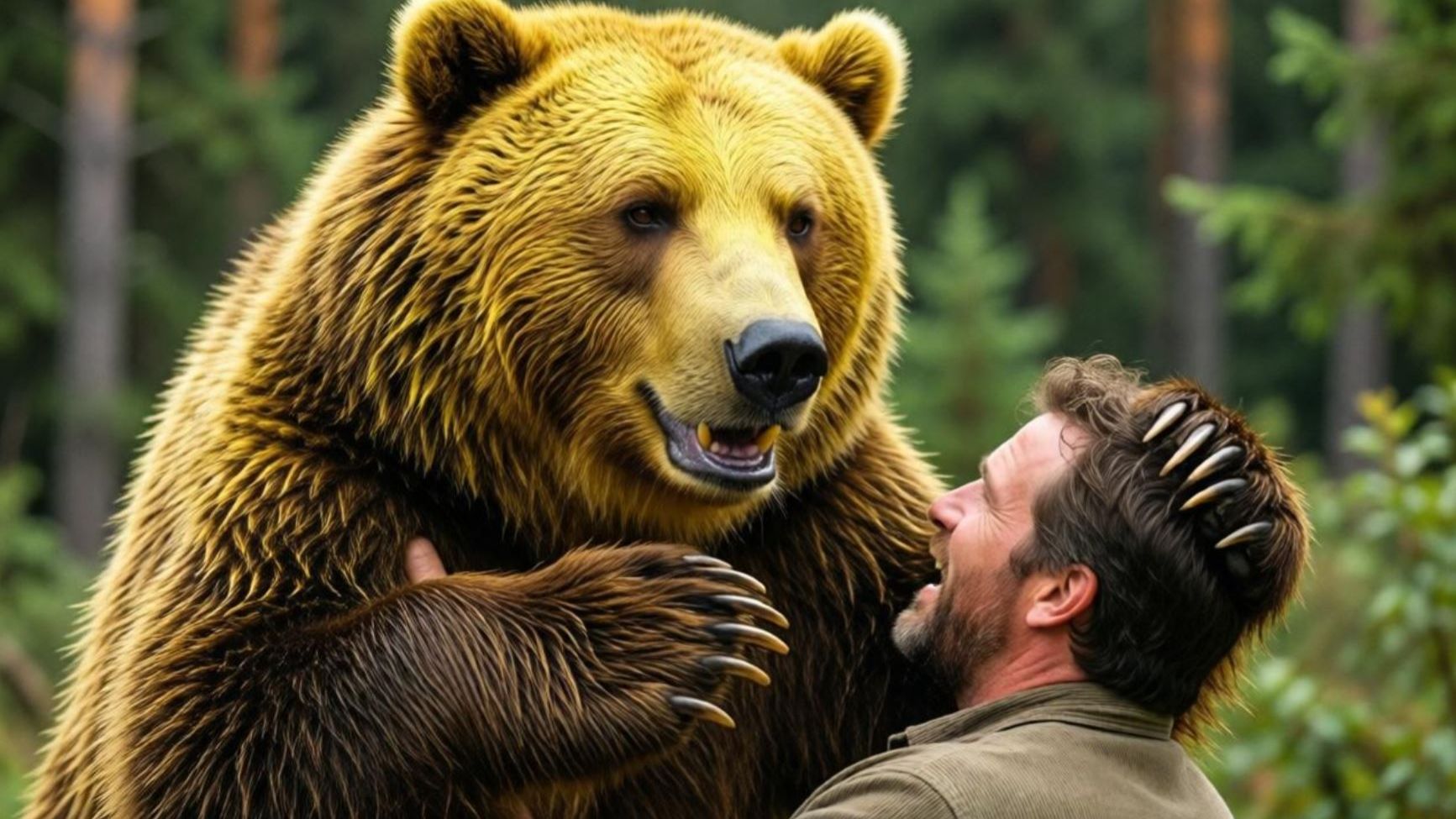 МЕДВЕДЬ заигрался с ЧЕЛОВЕКОМ Охота и Рыбалка Парк РОЕВ РУЧЕЙ