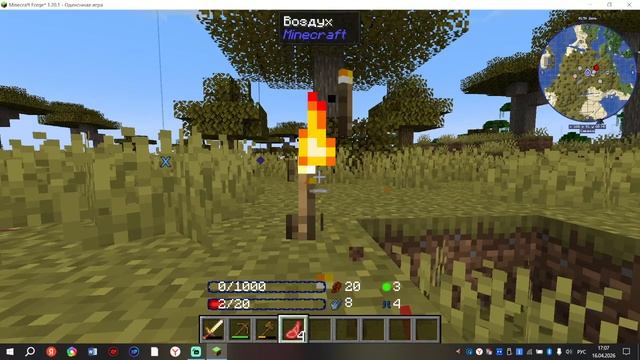 играю в маигкрафт с модом на соло  левелинг
