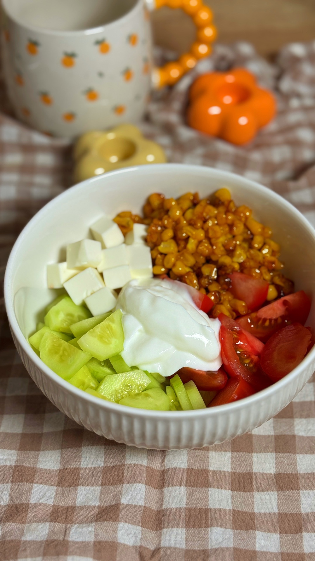 Салат с хрустящей кукурузой 🌽