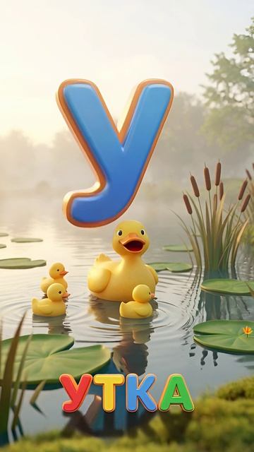 🦆 Буква У — Утка!