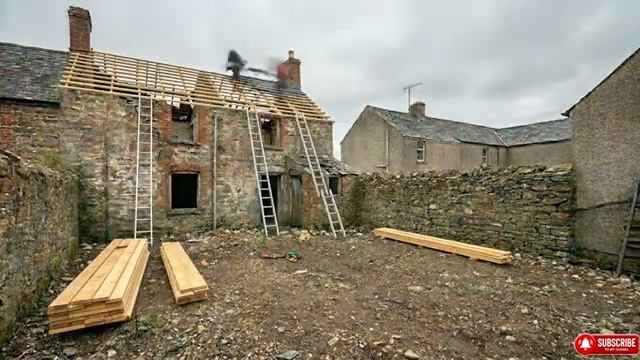 Реставрация разрушенного заднего двора