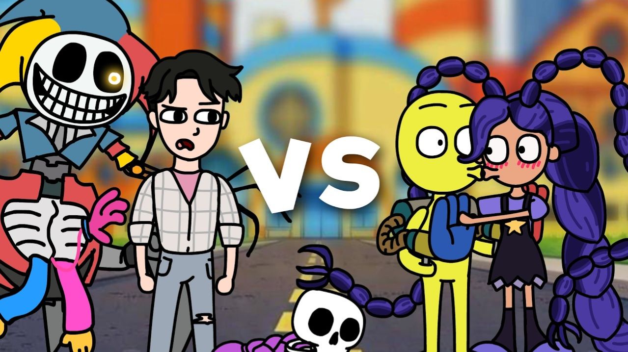 Битвы Poppy Playtime Глава 5  (Игрок, Прототип, Джину, Лили Лавбрейдс)