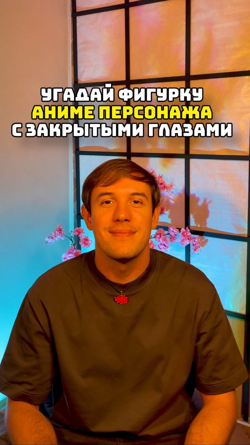 Угадываю аниме фигурки на ощупь