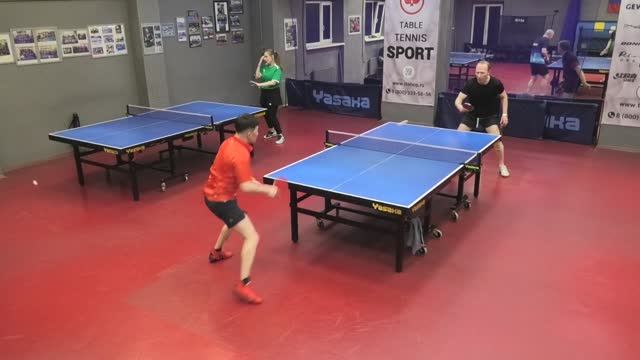 Ким А. (682) - Звергздин А. (636) 14.04 настольный теннис турнир Лиги TTSPORT Санкт-Петербург