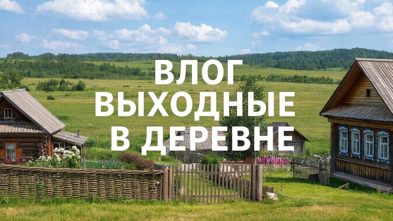 Влог. Веселые выходные в деревне. Корова в шоке