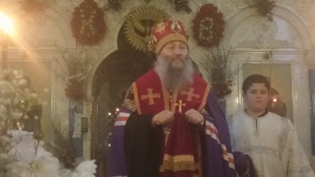 Проповедь владыки Гурия после встречи Благодатного огня