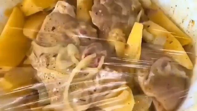 Обед или ужин 😋👍 Курица с картошкой Маринад рецепт Рецепт приготовления вкусной курочки