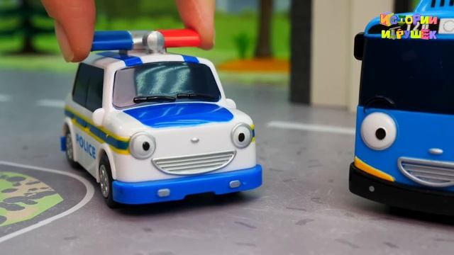 Видео для детей - Игрушки для детей - Тайо маленький автобус проходит испытание. Пожар! Авария на мо