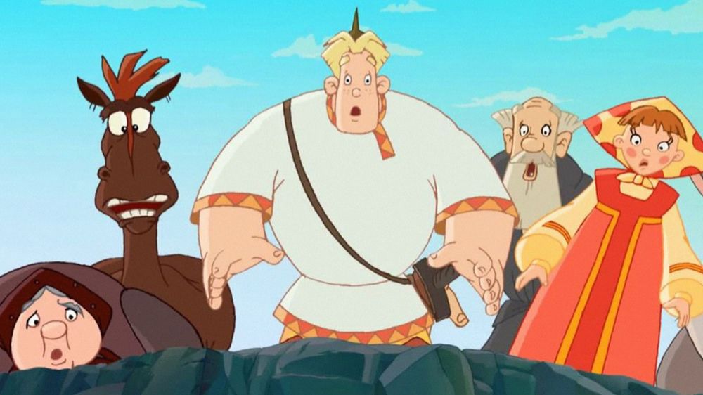 Три Богатыря - Алеша Попович и Тугарин Змей