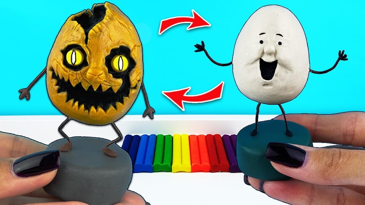 [Лепка ОК] Золотой ФЛАМПТИ из ПЛАСТИЛИНА. ОДНА НОЧЬ С ЯЙЦОМ и МОНСТРЫ One Night At Flumptys