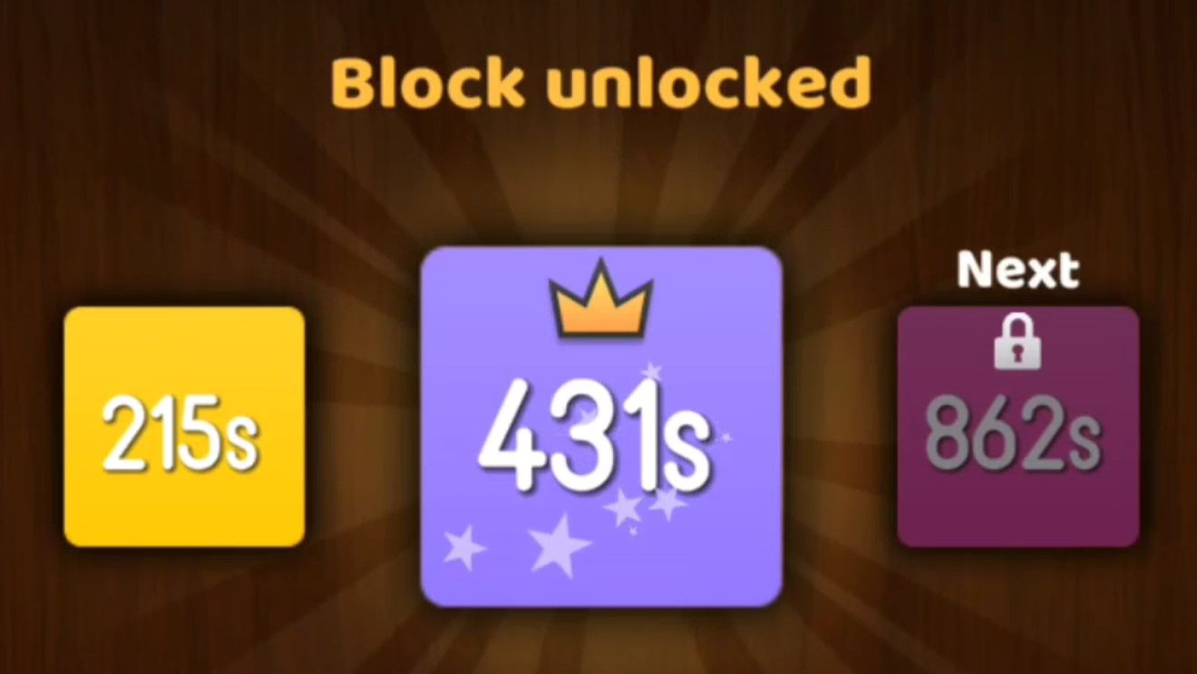 NumBlocks (107s → 215s → 431s)