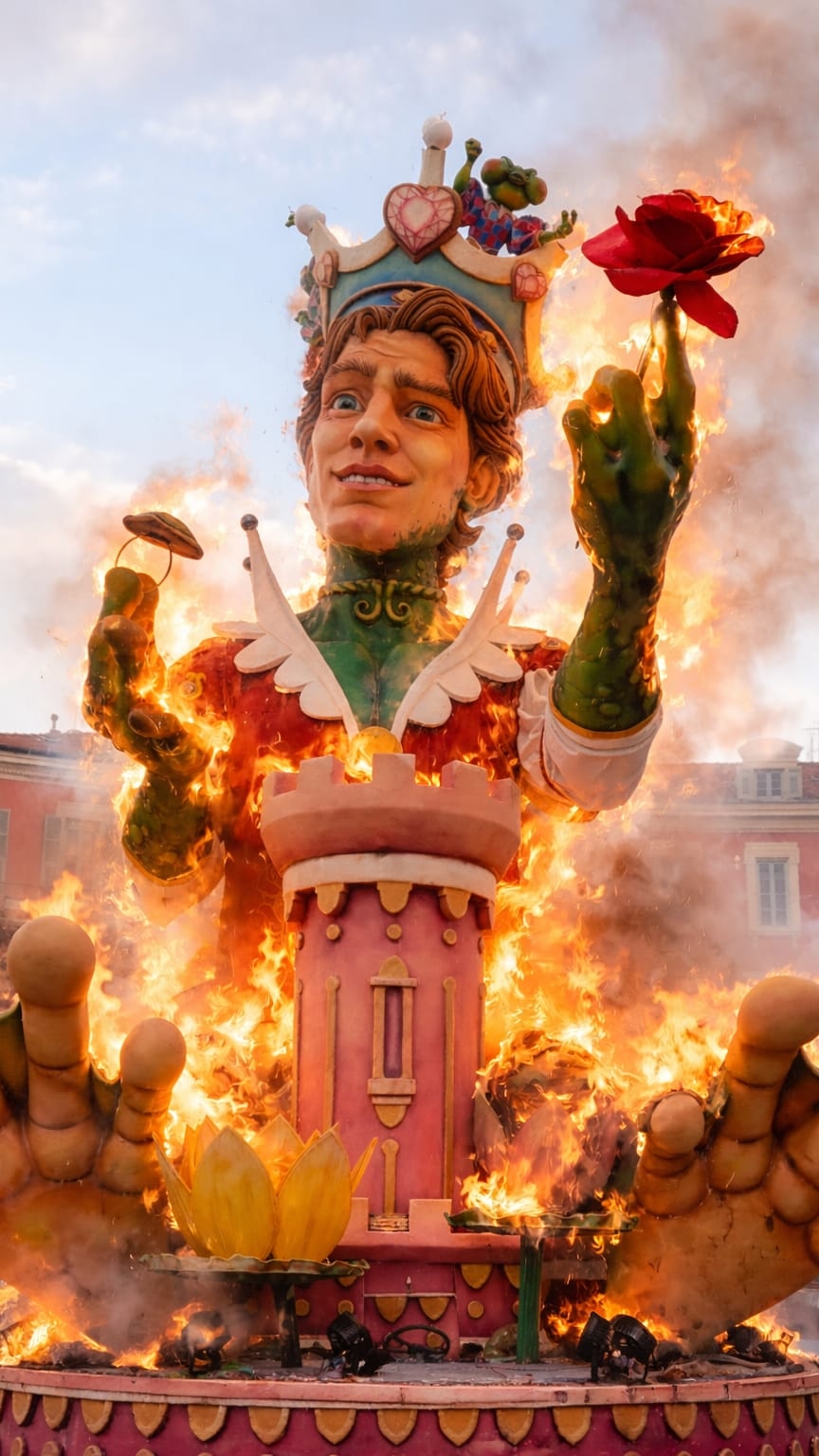 Карнавал в Ницце - Vive La Reine! 🔥🔥🔥