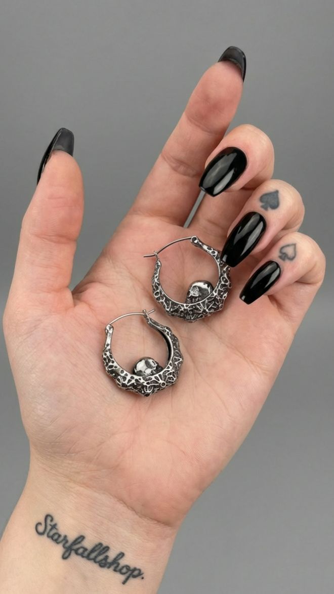 Дизайнерские серьги‑конго 