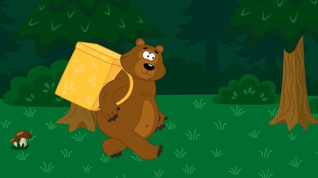 Мишка Косолапый - Котенок Котэ - Учимся считать от 1 до 5 Песенка для детей малышей