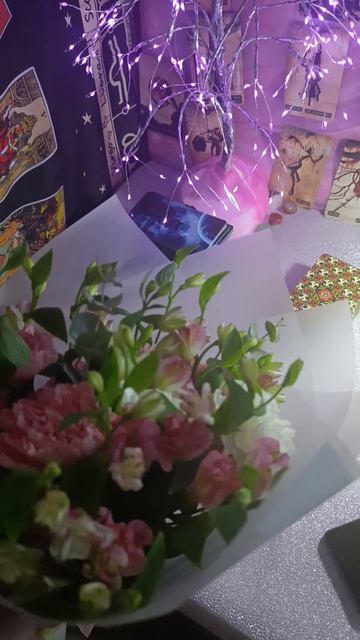 Цветы в благодарность от клиента.