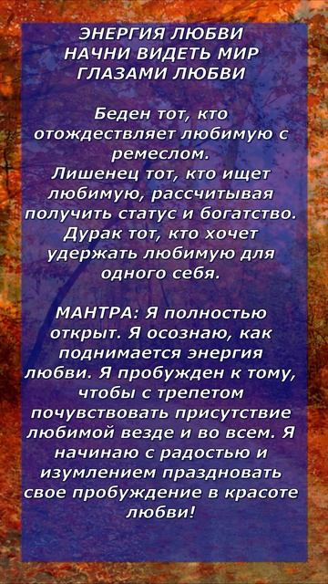 ЭНЕРГИЯ ЛЮБВИ. НАЧНИ ВИДЕТЬ МИР ГЛАЗАМИ ЛЮБВИ