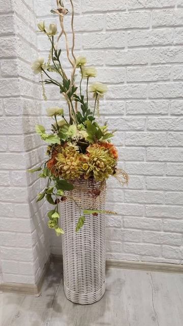 Идея изделия из бумажной лозы для хранения или декора