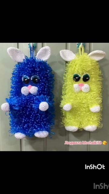 Мочалки-игрушки моё хобби