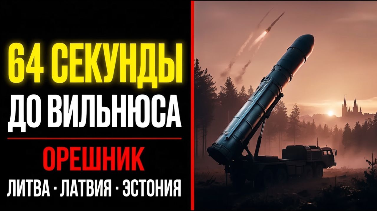 64 СЕКУНДЫ ДО ВИЛЬНЮСА. ОРЕШНИК В БЕЛАРУСИ — ЧТО ДЕЛАТЬ СТРАНАМ БАЛТИИ