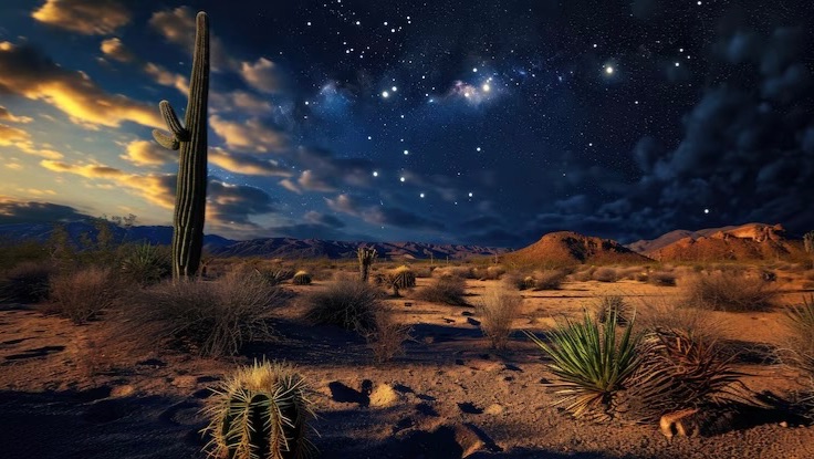 Пустыня ночью: мелодия для релаксации