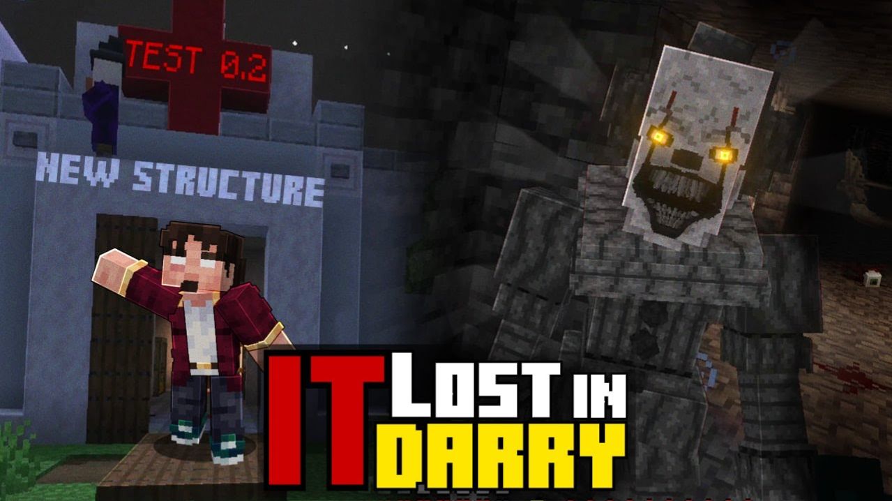 Новая постройка и Серый Пеннивайз (оно) 🎈 Тестирование аддона, версия 0.2