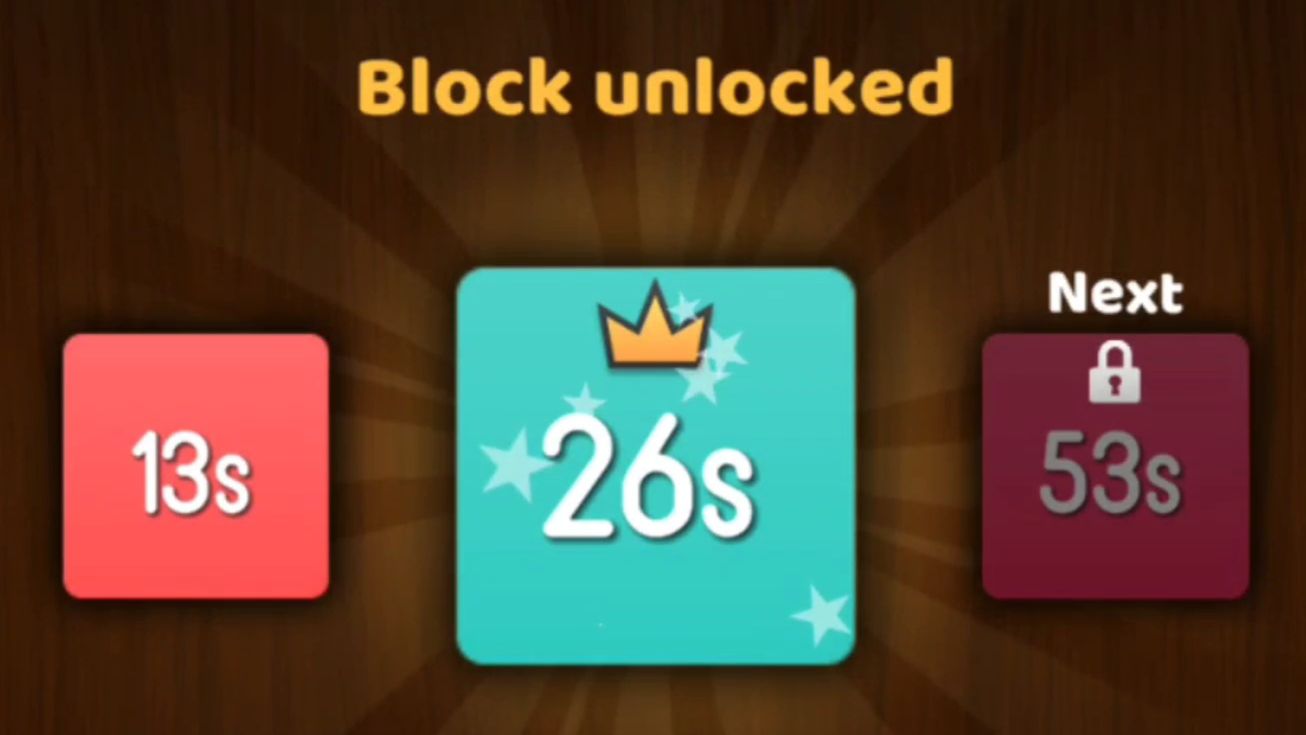 NumBlocks (6s → 13s → 26s)