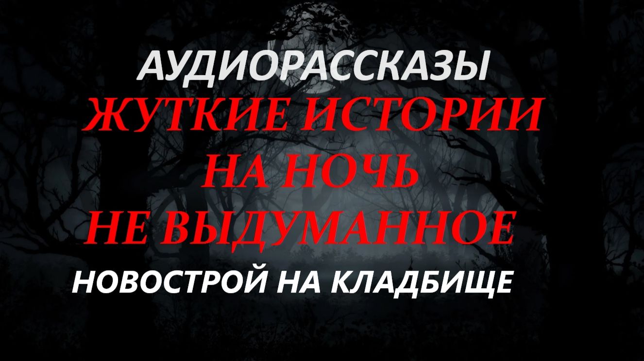 СТРАШНЫЕ РАССКАЗЫ НА НОЧЬ-НОВОСТРОЙ НА КЛАДБИЩЕ