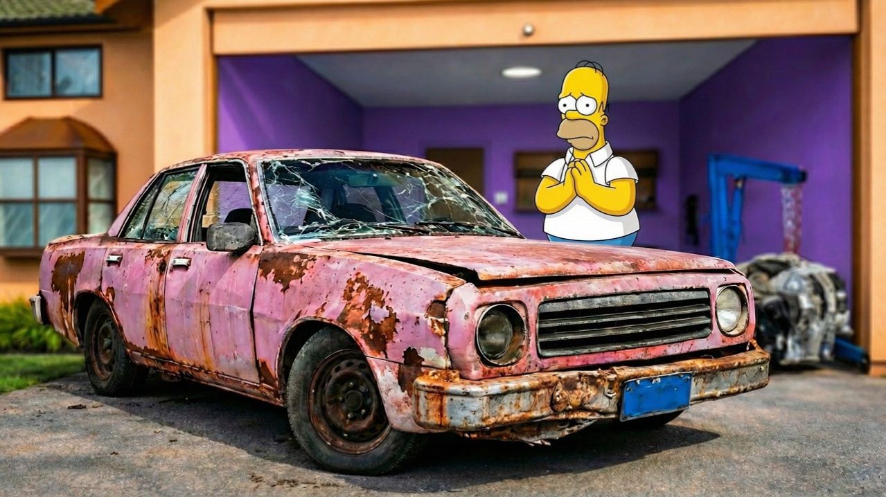 Вы не поверите. Я нашел Розовый седан Гомера Симпсона… Реставрация. Мультики для детей. Мультики