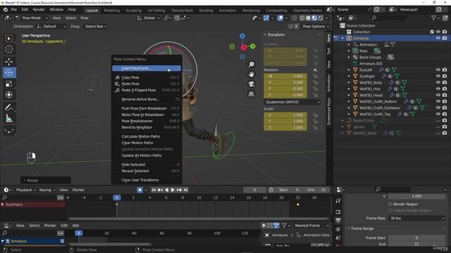 8.1 Animating The Run Cycles