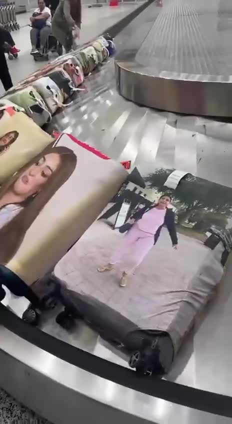 💃 Лайфхак, как не потерять свой багаж в аэропорту — просто разместите на нём свою уродливую фотку.