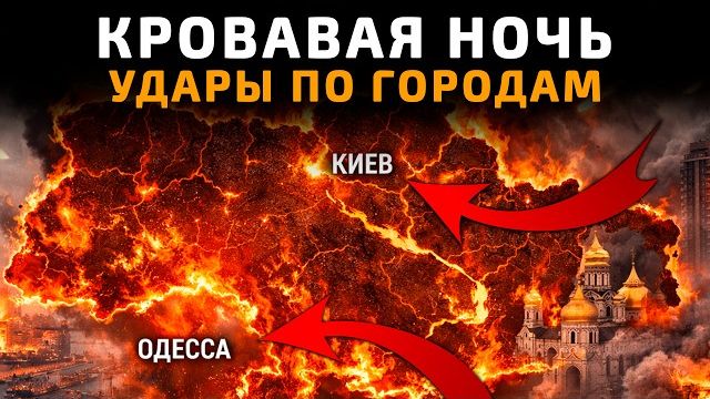 💥 Карта боевых действий за 16 апреля 2026 года. КРОВАВАЯ НОЧЬ - удары дронов по России и Украине!