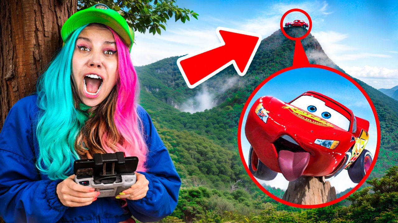 МОЙ ДРОН СНЯЛ LIGHTNING MCQUEEN В 3 часа НОЧИ!!!