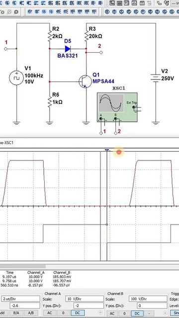 Высоковольтный псевдо шоттки транзистор
