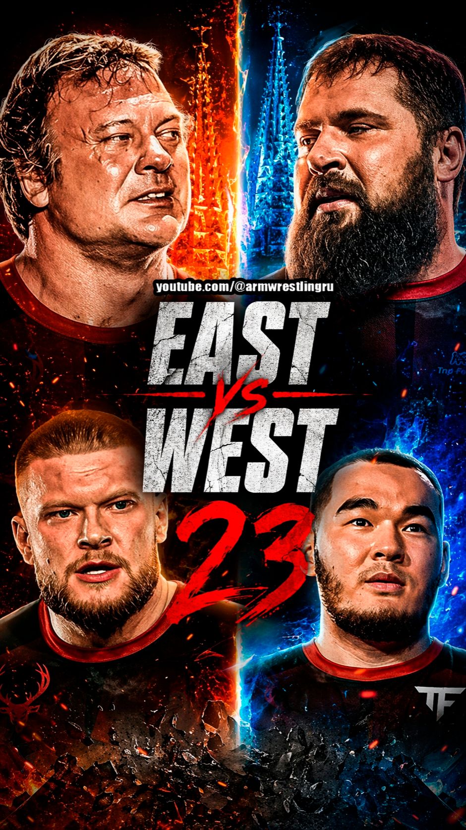 East Vs West 23 Trailer #armwrestling #devonlarrat
