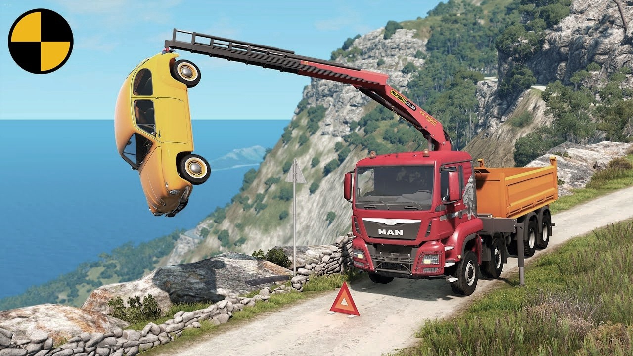Операции по спасению автокрана | BeamNG Drive