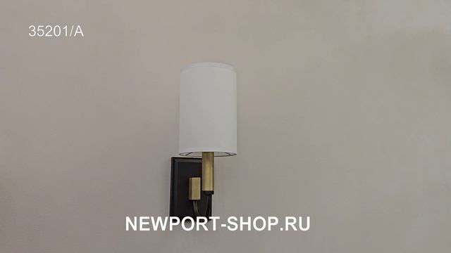 Бра Newport 35201/A Black+brass