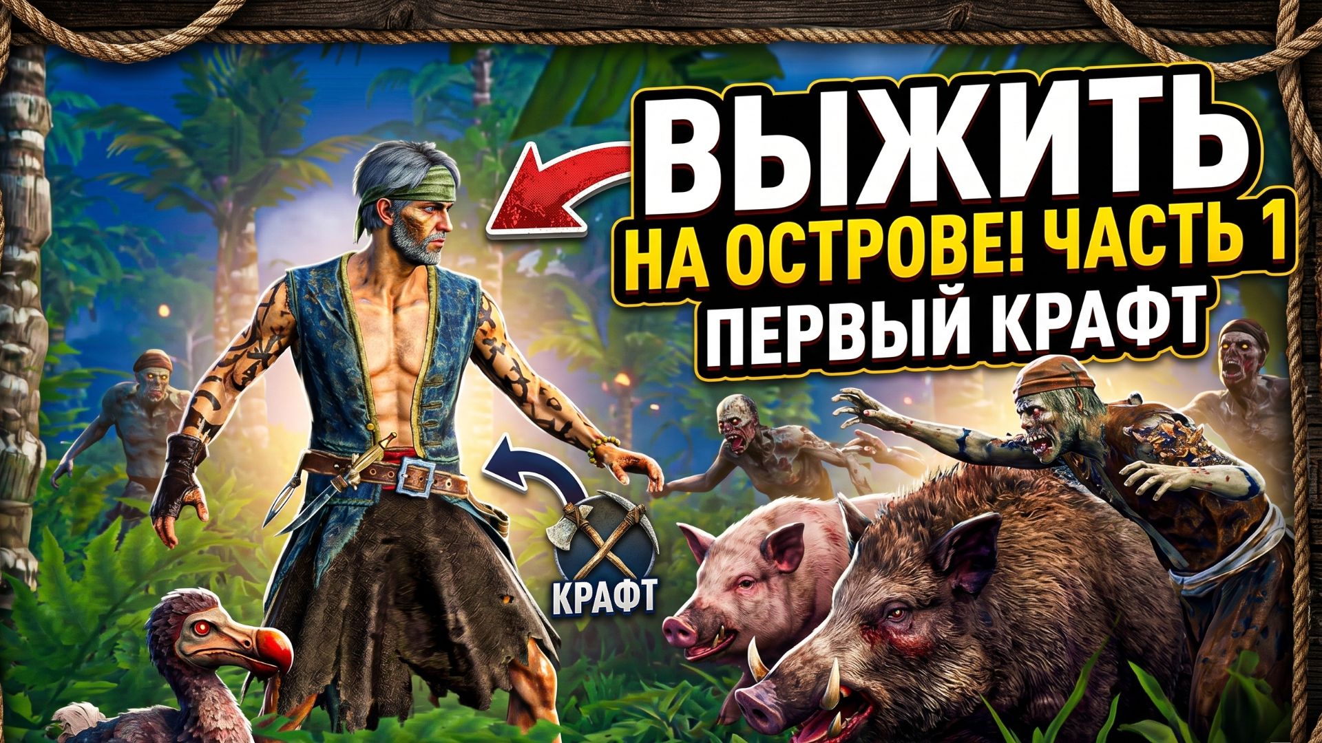 Windrose➤ История одного пирата➤ Часть 1➤ Первый крафт и Борьба за выживание