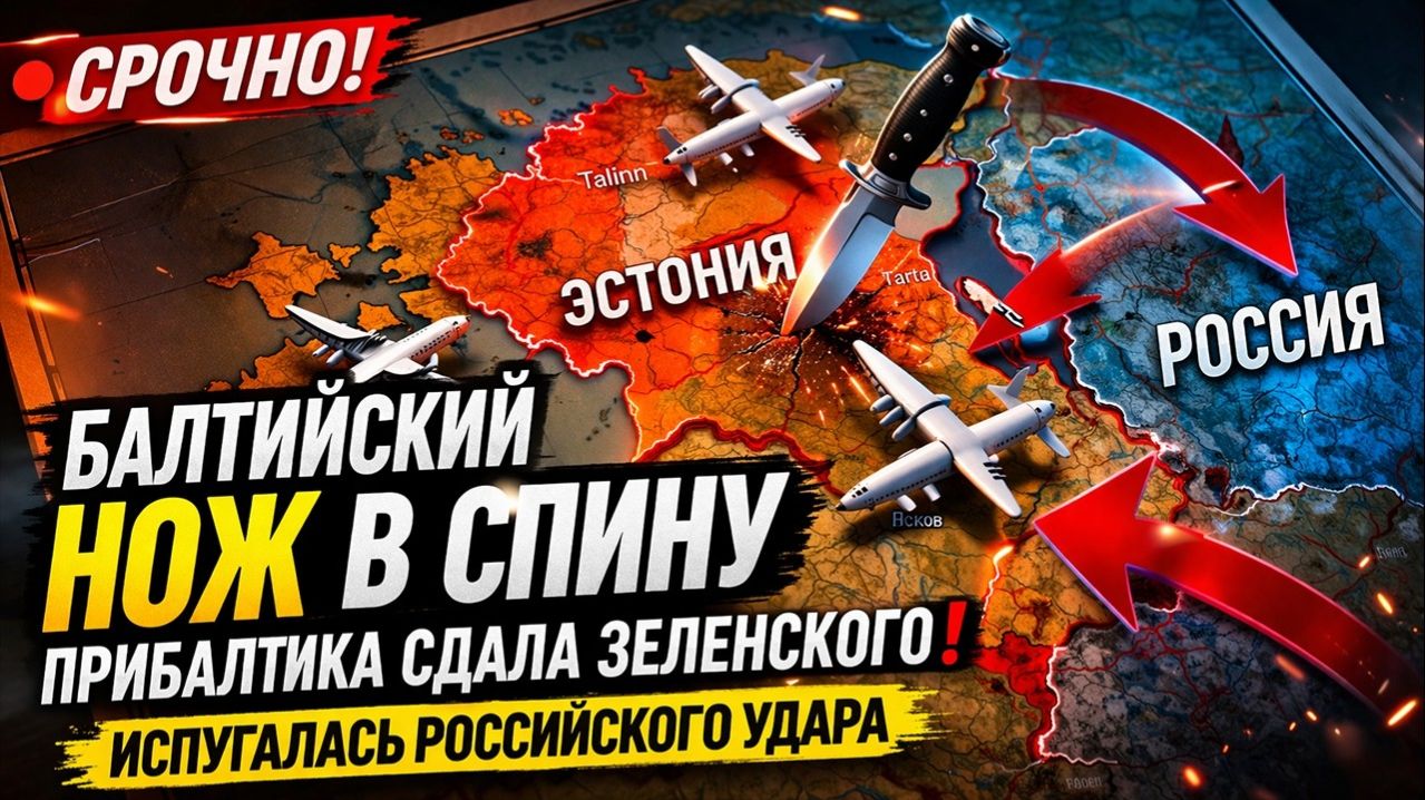 Балтийский нож в спину; Прибалтика отвернулась от Зеленского и боится удара России