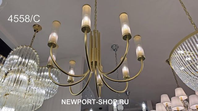 Люстра Newport 4558/C Mat.gold