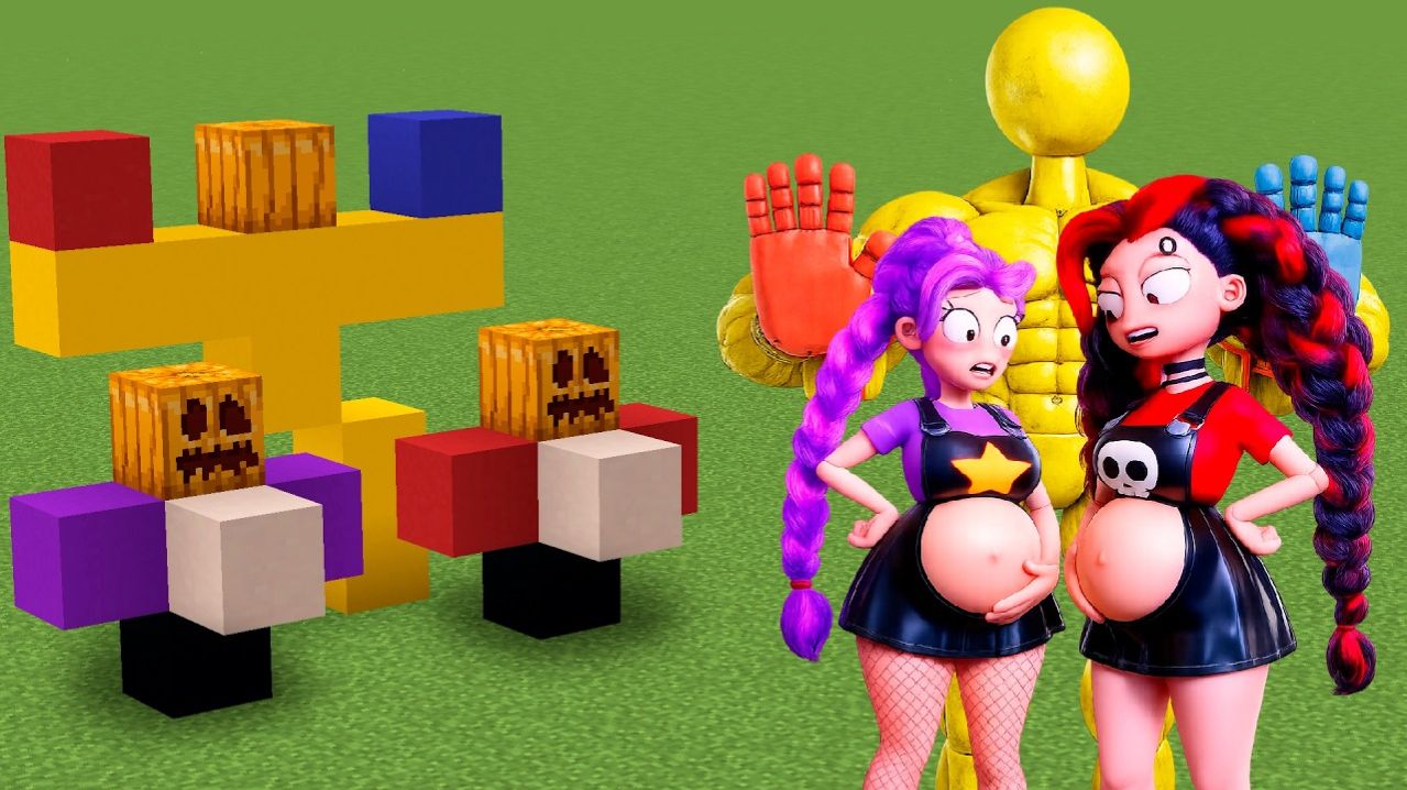 НОВЫЙ АДДОН Poppy Playtime «БЕРЕМЕННЫЕ СЁСТРЫ-БЛИЗНЕЦЫ» В МАЙНКРАФТ