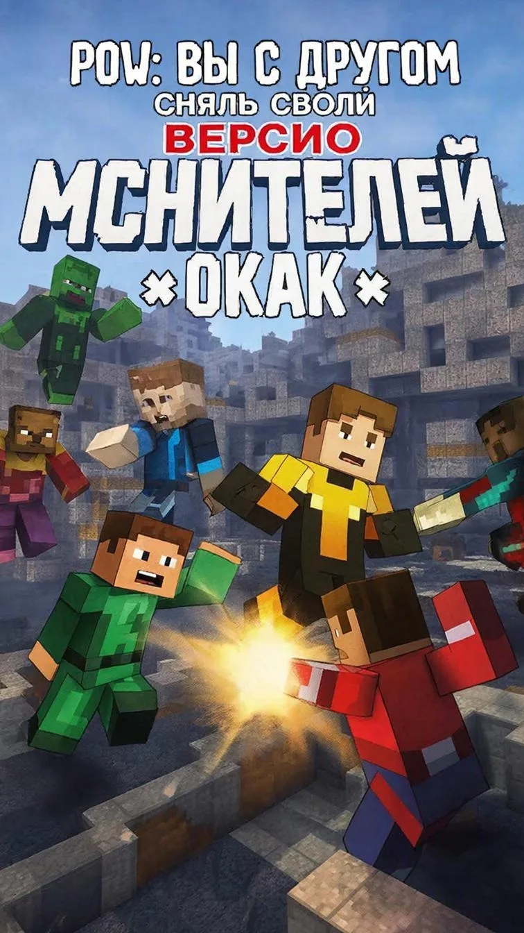 POV: Вы с другом сняли свою версию мстителей ОКАК | Minecraft |