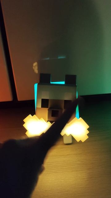 ВОЛК ЛИСА И КРИПЕР Артикул на ВБ: 939573152 #minecraft #minecraftshorts #майнкрафт #ночник #майн