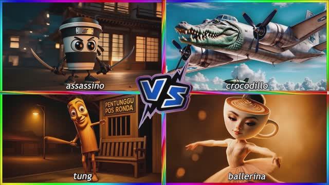 КРОКОДИЛ БОМБАРДИР Против ТАНЦУЮЩАЯ БАЛЕРИНА и АССАССИН 🐊🔥