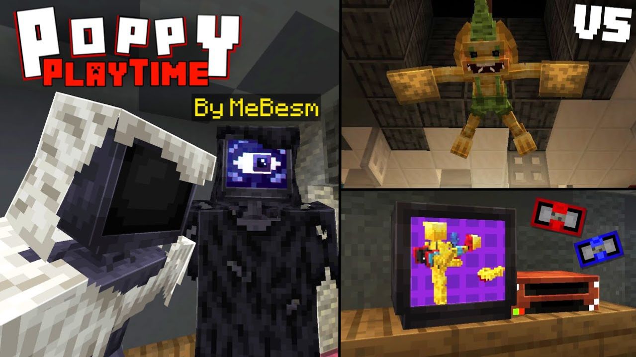 Аддон Poppy Playtime от автора MeBesm, версия 0.0.5