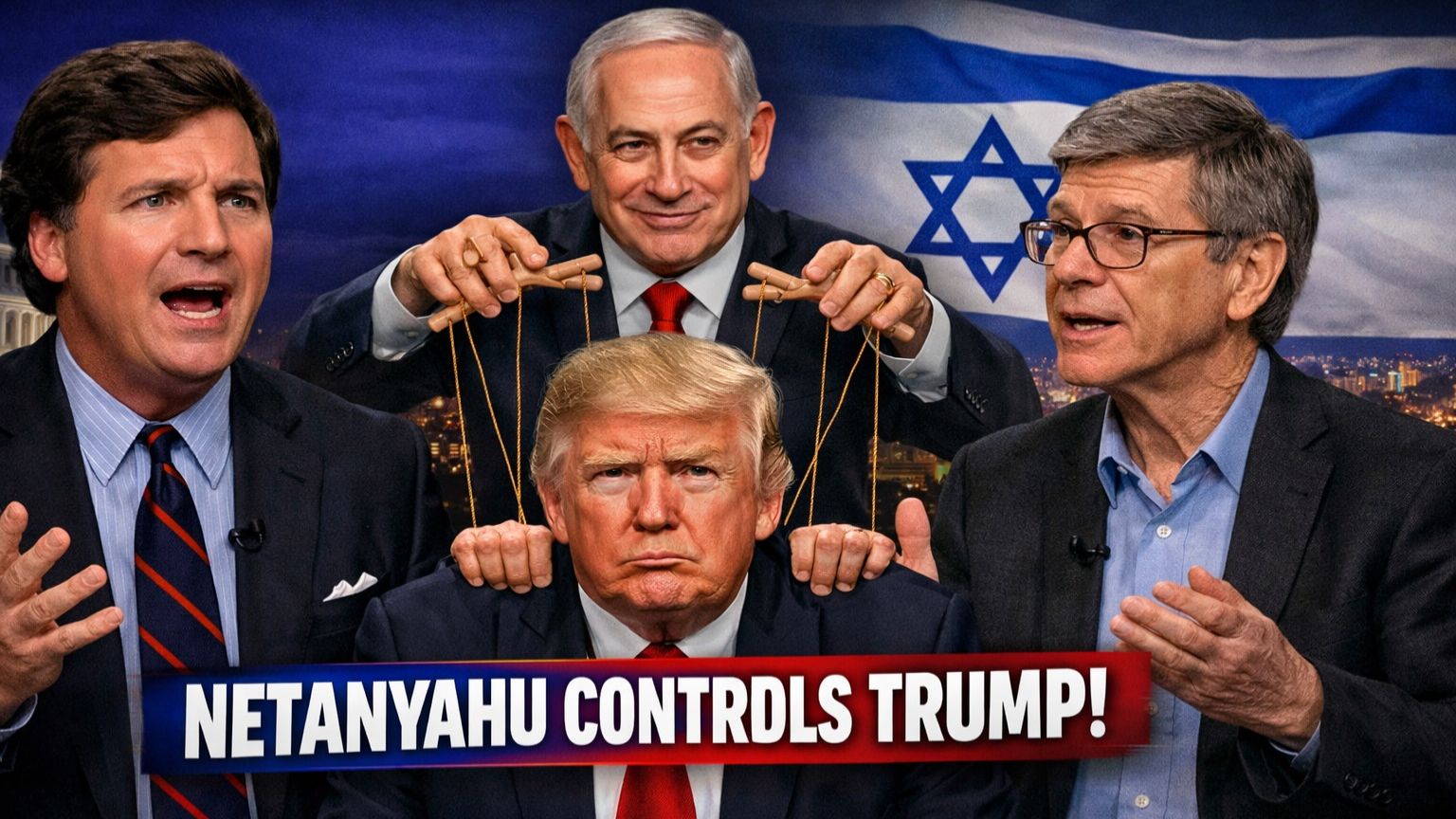 Такер Карлсон и Джеффри Сакс - Нетаньяху управляет Трампом