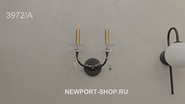 Бра Newport 3972/A Black+brass